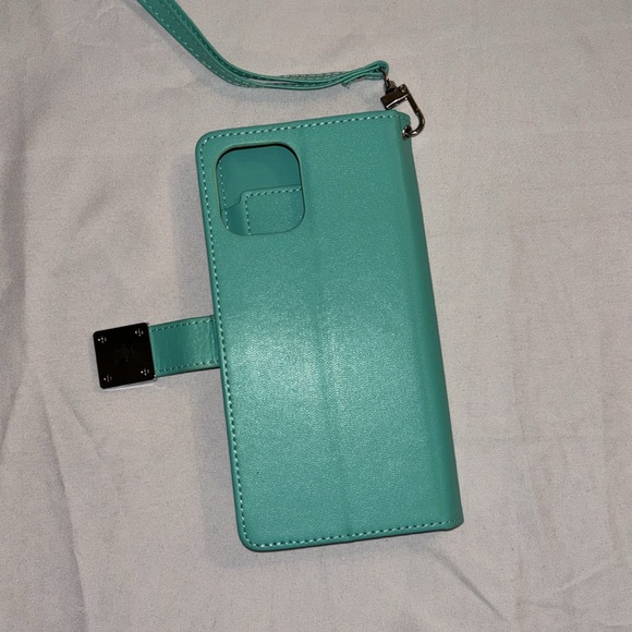 Wallet Phone Case Turquoise NEVER USED - Picture 7 of 8